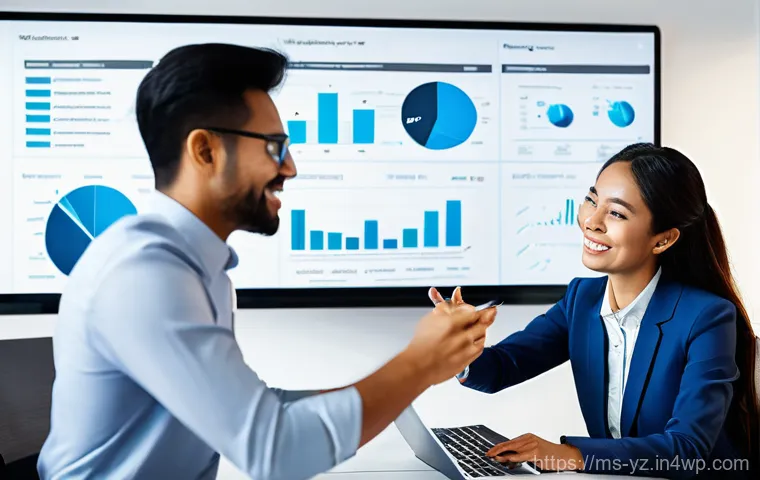 지식 공유 시스템의 활용을 위한 프레임워크 - **Prompt 1: Collaborative Digital Workplace**
"A diverse group of modern professionals, men and ...